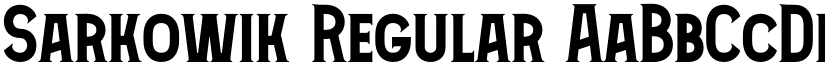 Sarkowik Regular font