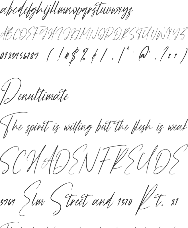 Orang Indonesia font preview