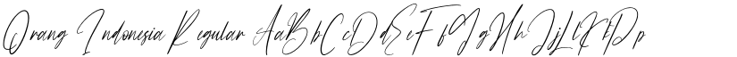 Orang Indonesia Regular font