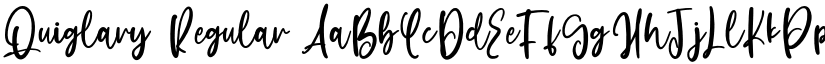 Quiglary Regular font