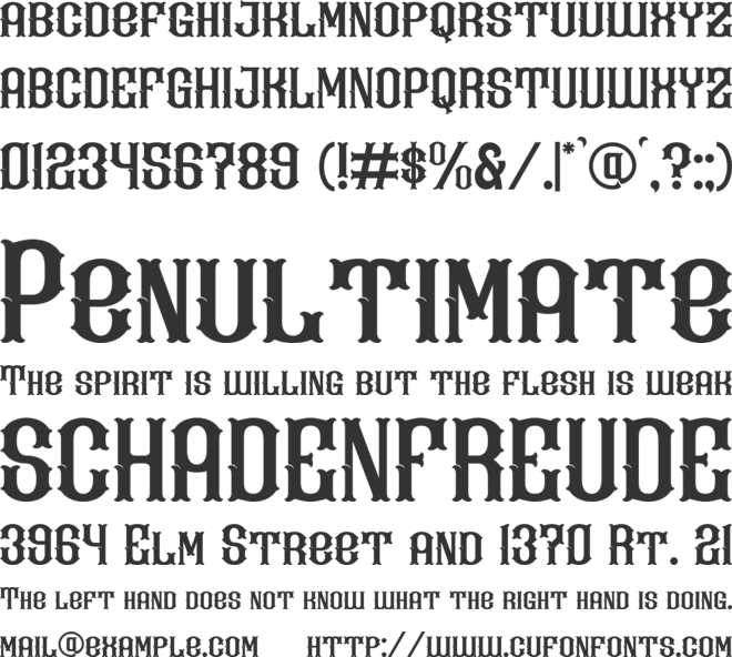 Kevin Ghal font preview