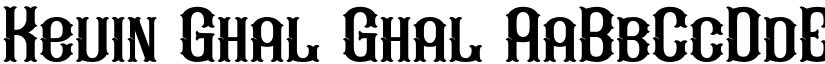 Kevin Ghal Ghal font