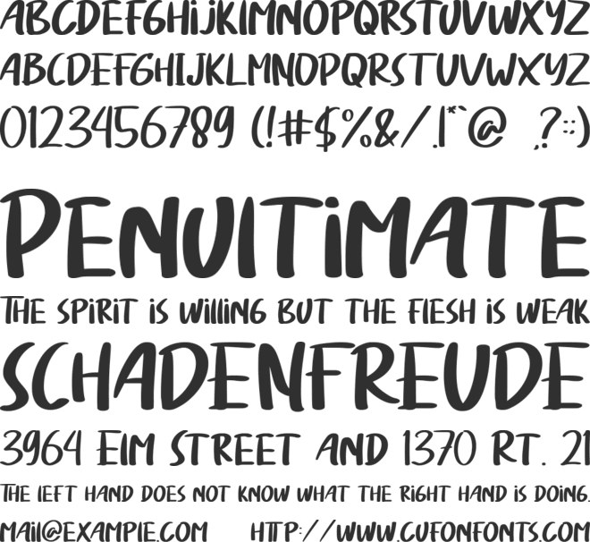 Listan Type font preview