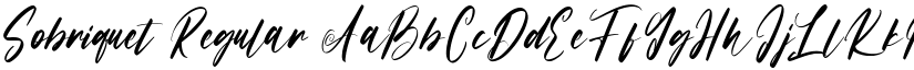 Sobriquet Regular font