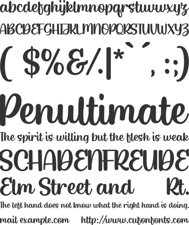 Rocket Chicken font preview