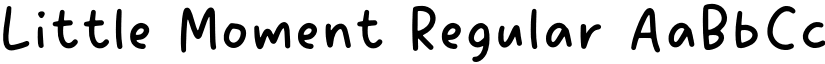 Little Moment Regular font