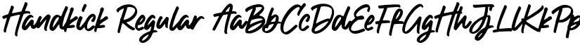 Handkick Regular font