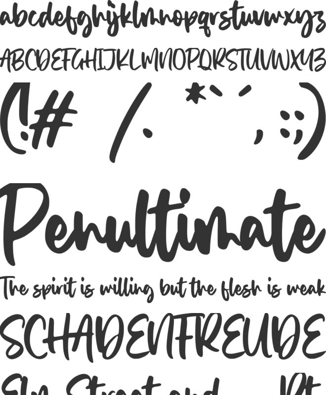 Balmind font preview