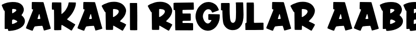 Bakari Regular font