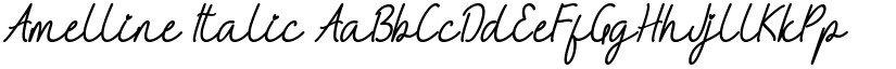 Amelline Italic font