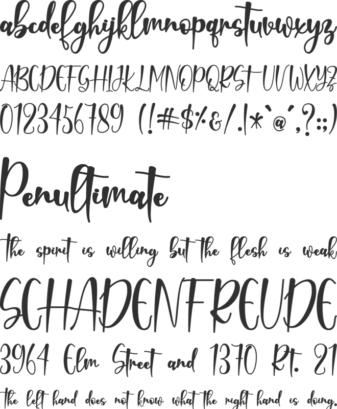 Rabitta - Personal Use font preview