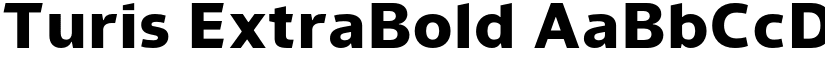 Turis ExtraBold font