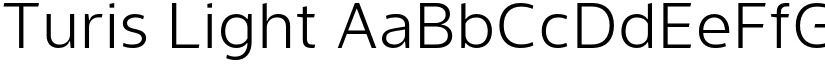 Turis Light font