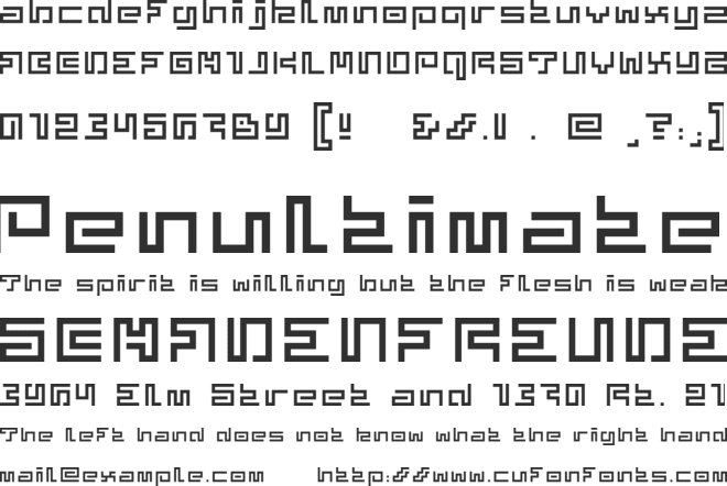 Superphunky font preview