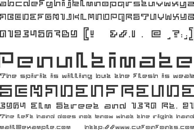 Superphunky font preview