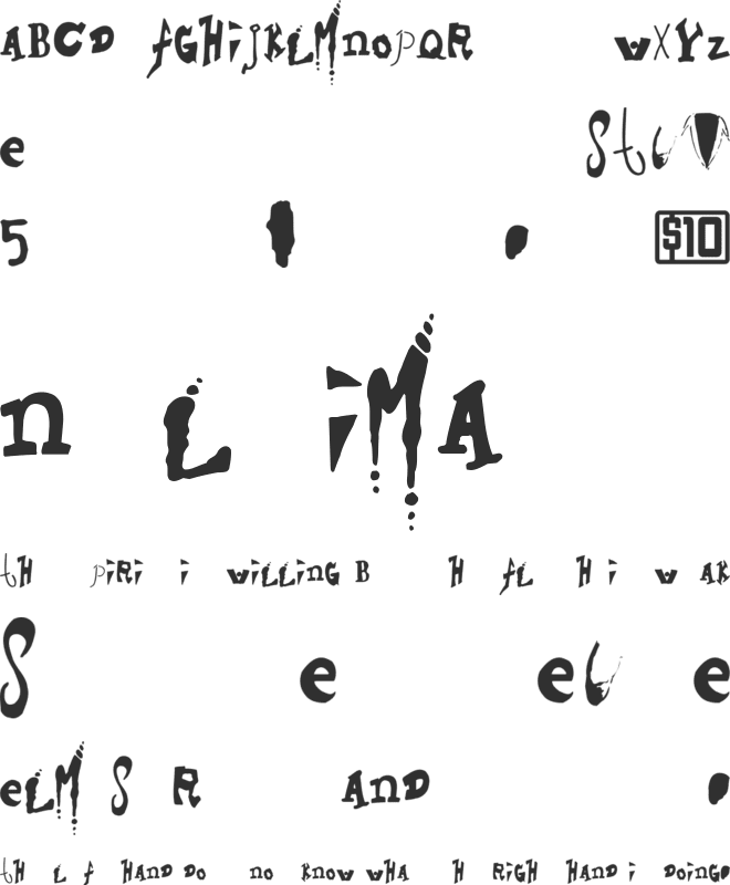 Hieronymous font preview