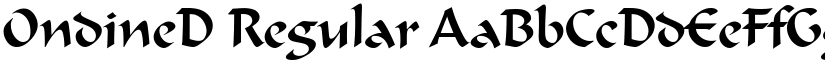 OndineD Regular font