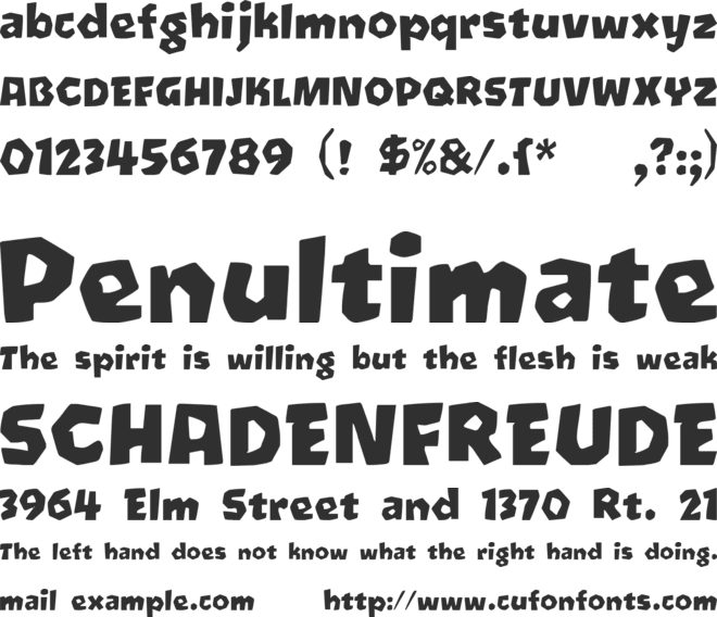 Oetztype font preview