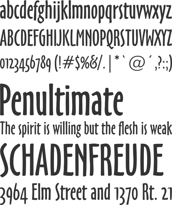 OzHandicraft BT font preview