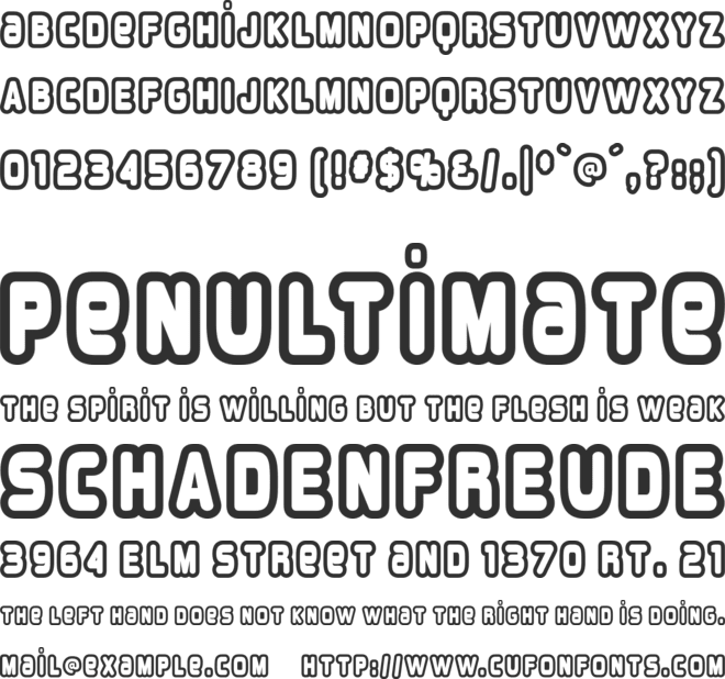 Overload Burn font preview