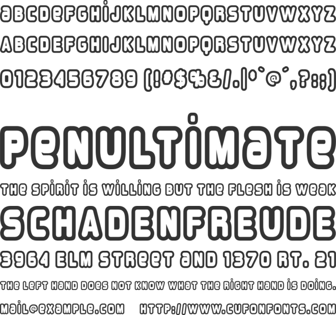 Overload Burn font preview