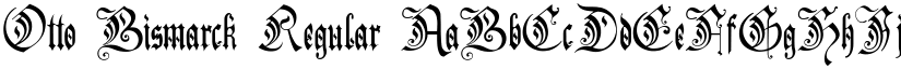 Otto Bismarck Regular font