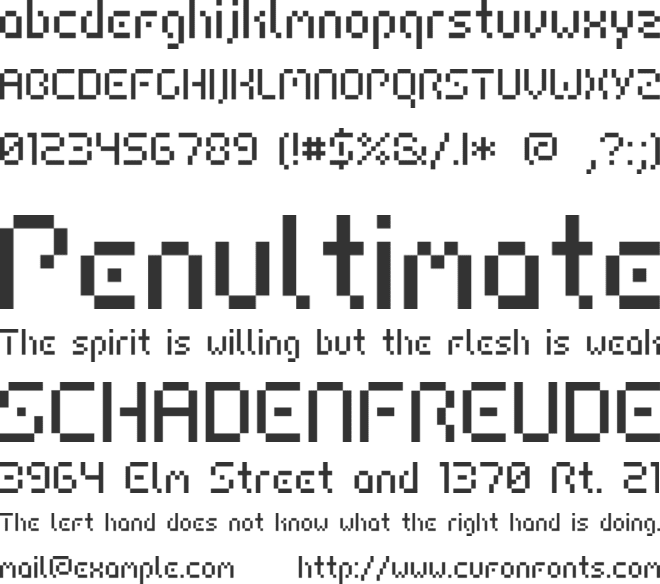 Hiairport font preview