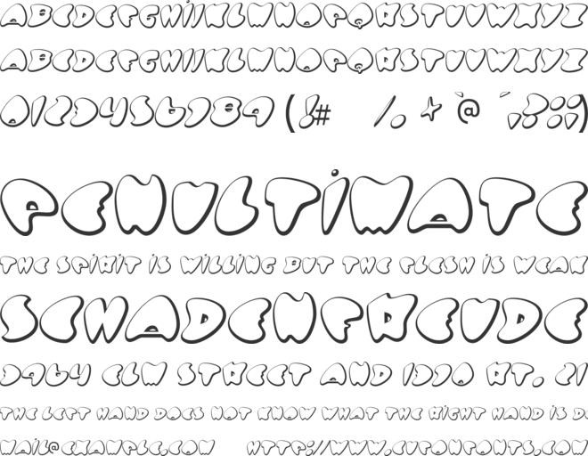 Got No Heart font preview