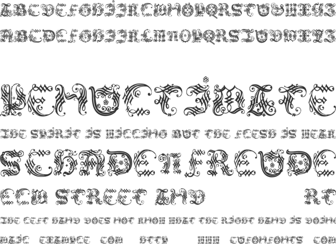 OrnamentalInitial font preview