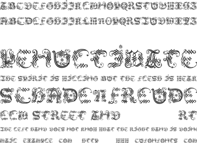 OrnamentalInitial font preview