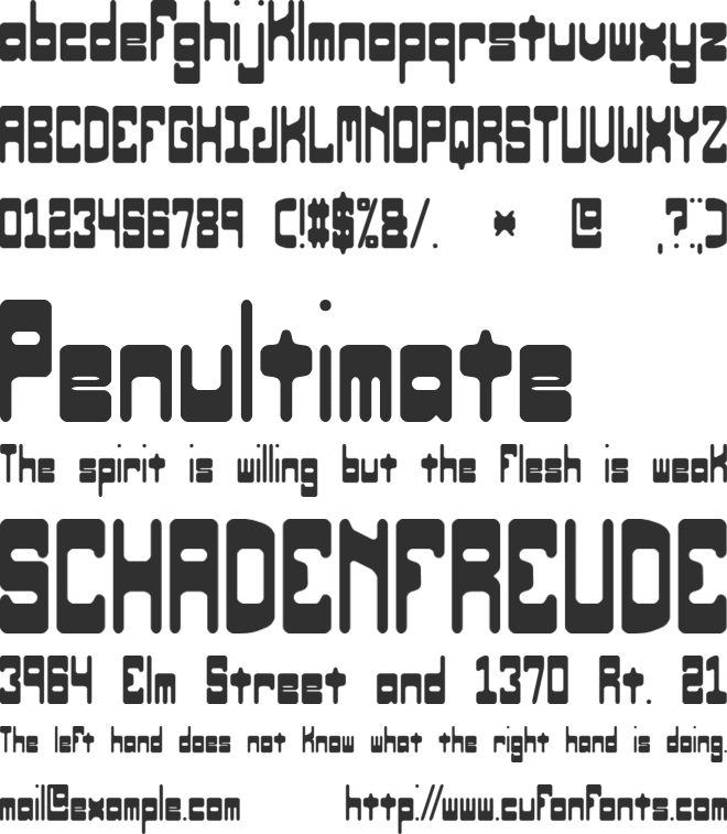 Orbicular (BRK) font preview