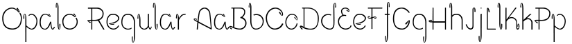 Opalo Regular font