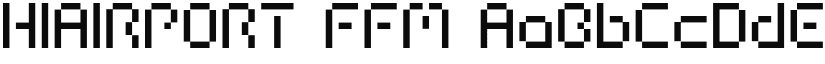 HIAIRPORT FFM font
