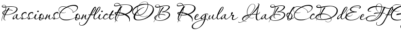 PassionsConflictROB Regular font