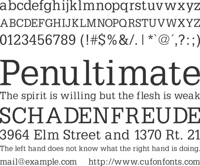 PetitLatin font preview