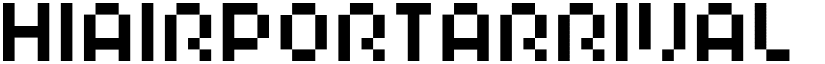 HIAIRPORTARRIVAL font