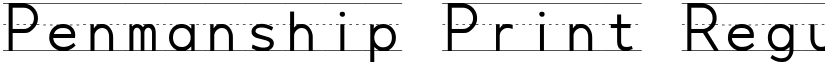 Penmanship Print Regular font