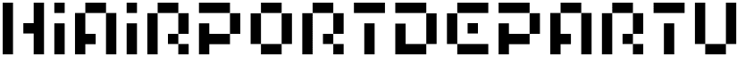 HIAIRPORTDEPARTURE font