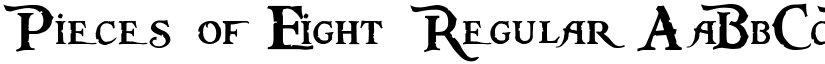 Pieces of Eight Regular font