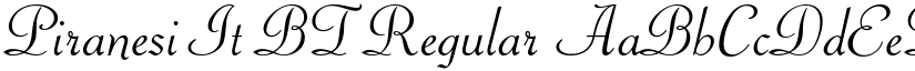 Piranesi It BT Regular font