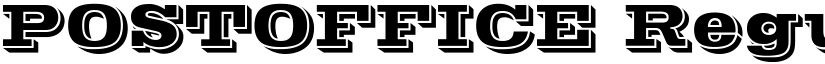 POSTOFFICE Regular font