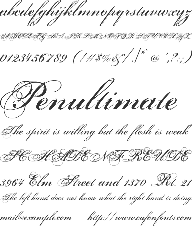 Porcelain font preview