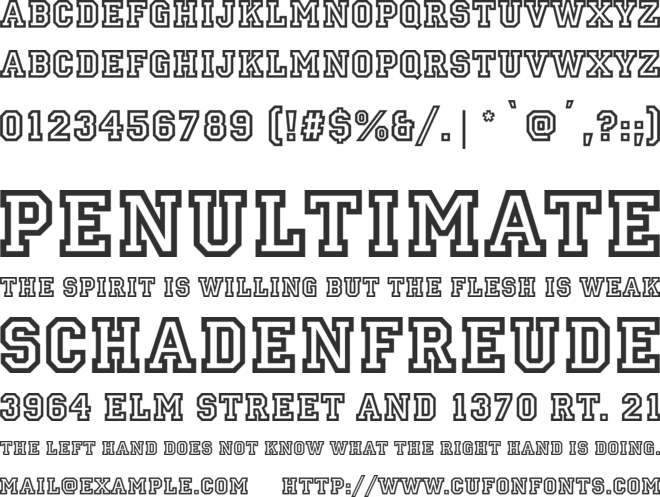 PrincetownD font preview