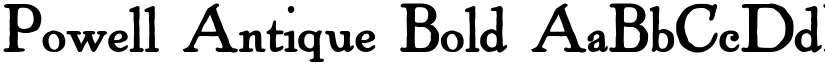 Powell Antique Bold font