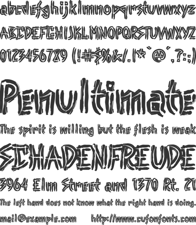 Punk font preview