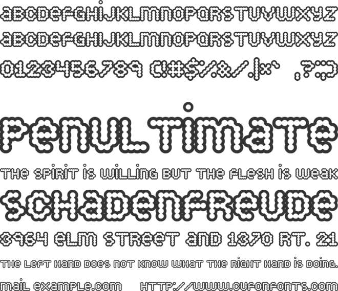 Puffy Dreamland font preview