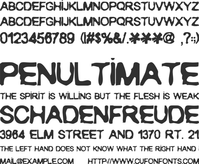 RANXEROX font preview