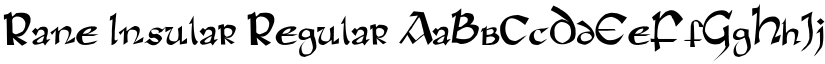 Rane Insular Regular font