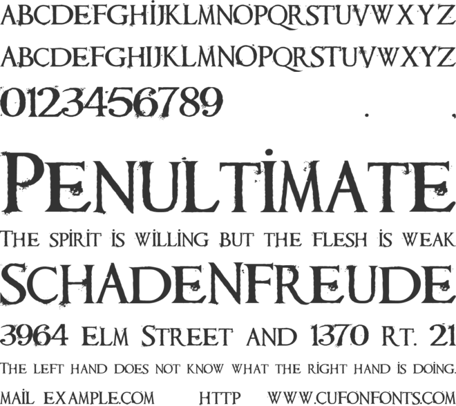 Requiem font preview
