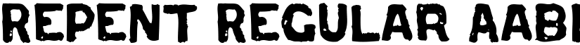 Repent Regular font